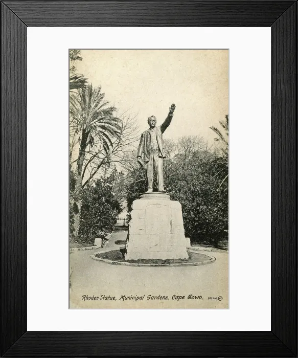 Framed Print : Cecil Rhodes Statue, Municipal Gardens, Cape Town Framed Print : Cecil Rhodes Statue, Municipal Gardens, Cape Town