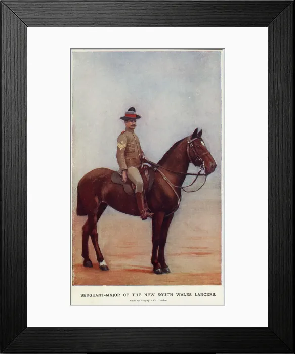 Framed Print : Sergeant-Major of the New South Wales Lancers Framed Print : Sergeant-Major of the New South Wales Lancers