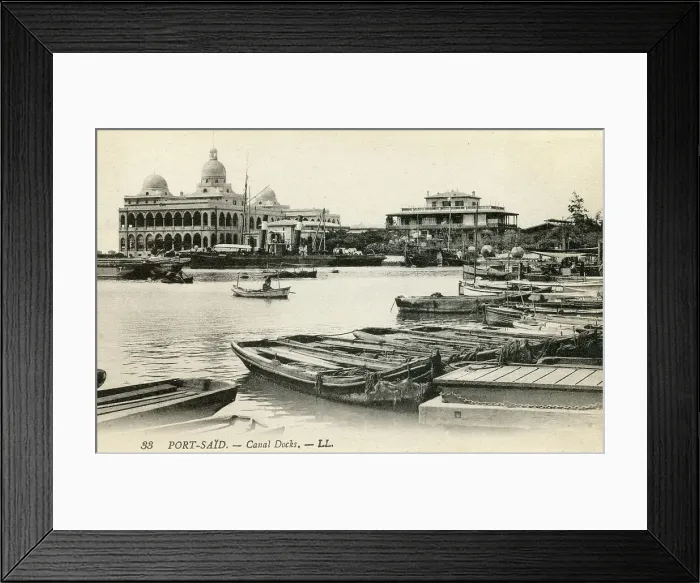 Framed Print : Suez Canal Docks, Port Said, Egypt Framed Print : Suez Canal Docks, Port Said, Egypt