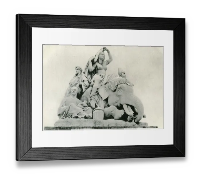 Framed Print : Asia, detail of the Albert Memorial, London Framed Print : Asia, detail of the Albert Memorial, London