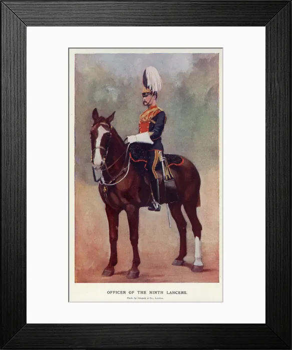 Framed Print : Officer of the 9th Lancers Framed Print : Officer of the 9th Lancers