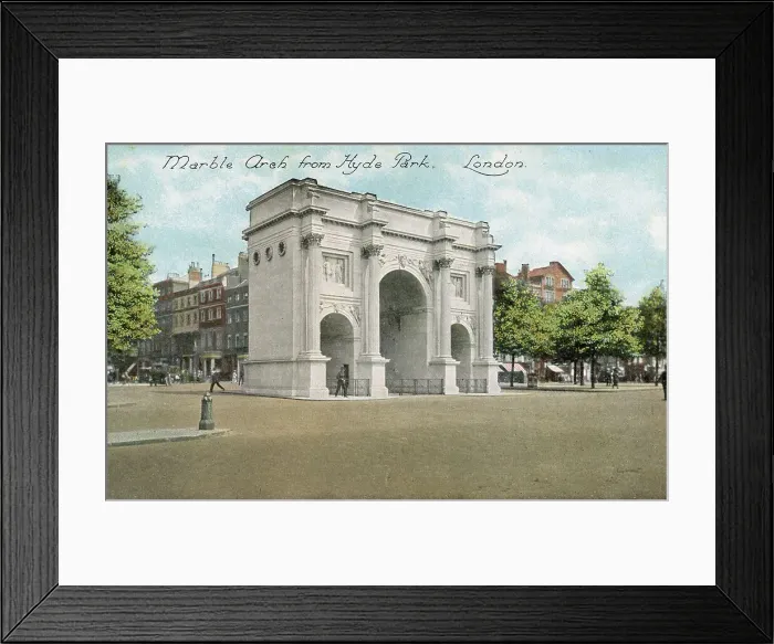 Framed Print : Marble Arch from Hyde Park, London Framed Print : Marble Arch from Hyde Park, London