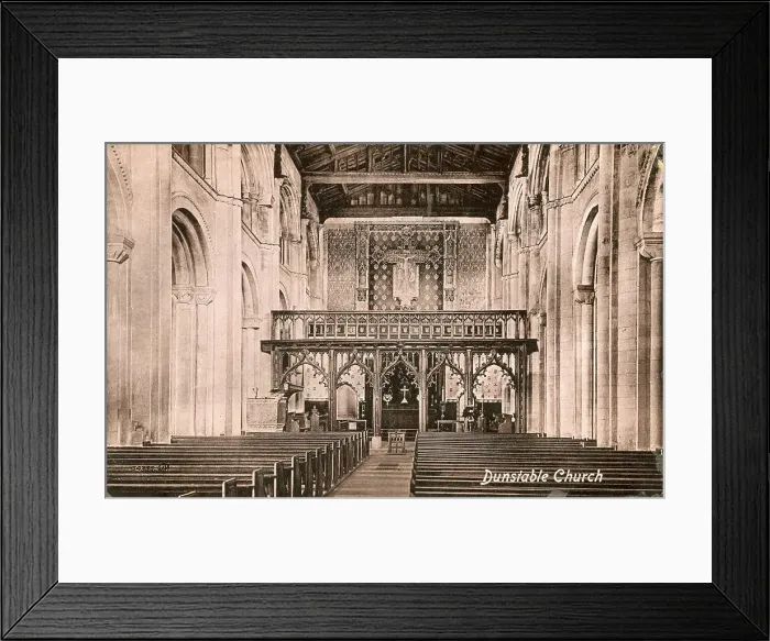 Framed Print : Dunstable Church, Bedfordshire Framed Print : Dunstable Church, Bedfordshire