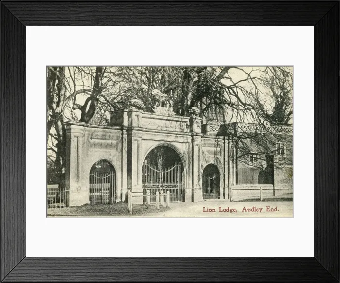 Framed Print : Lion Lodge Audley End Suffolk Postcard Published Framed Print : Lion Lodge Audley End Suffolk Postcard Published