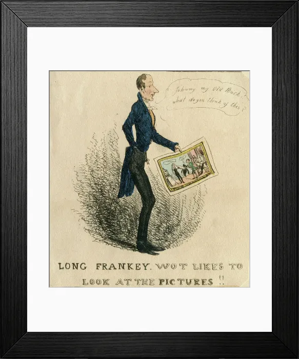 Framed Print : Long Frankey wot like to look at the Pictures Framed Print : Long Frankey wot like to look at the Pictures