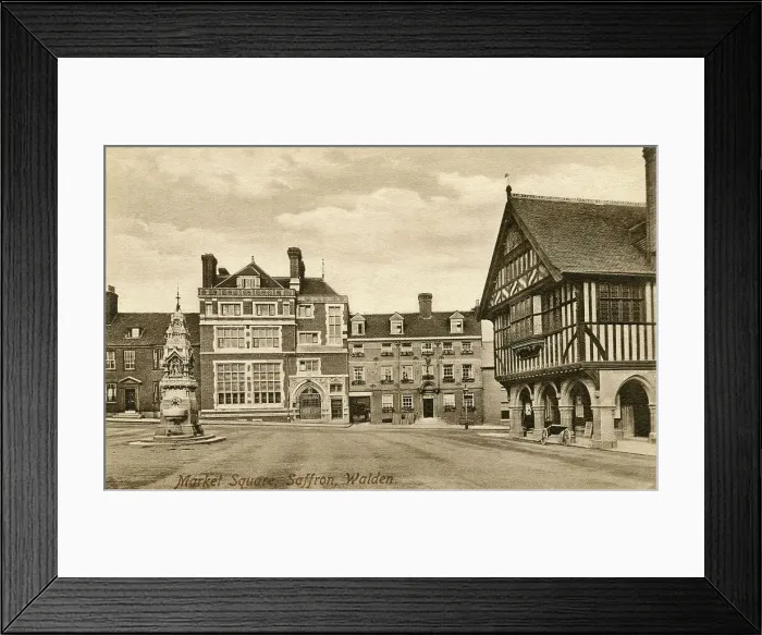Framed Print : Market Square, Saffron Walden, Essex Framed Print : Market Square, Saffron Walden, Essex