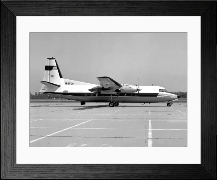 Framed Print : Fairchild F-27F N12500 Framed Print : Fairchild F-27F N12500