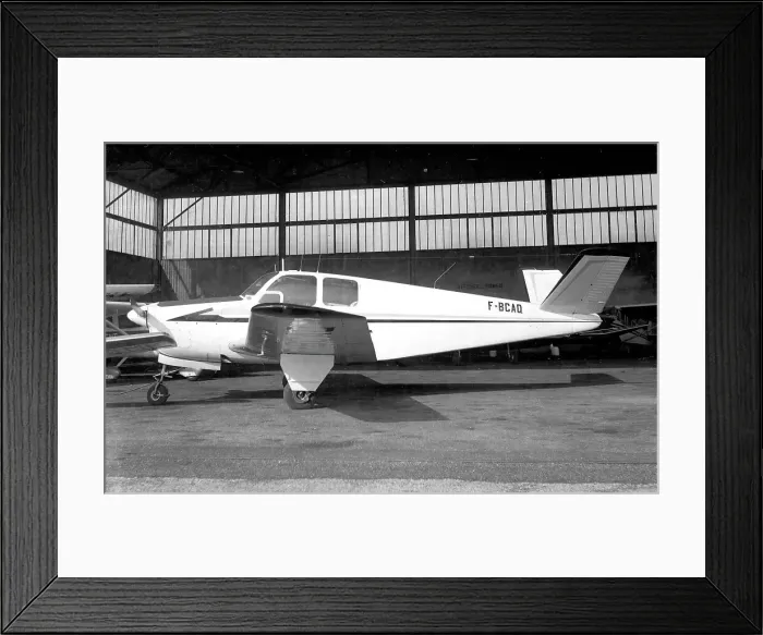 Framed Print : Beechcraft 35 Bonanza F-BCAQ Framed Print : Beechcraft 35 Bonanza F-BCAQ
