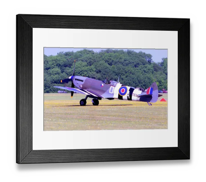 Framed Print : Supermarine Spitfire LF Mk. IXe G-BLCK - TE566 Framed Print : Supermarine Spitfire LF Mk. IXe G-BLCK - TE566