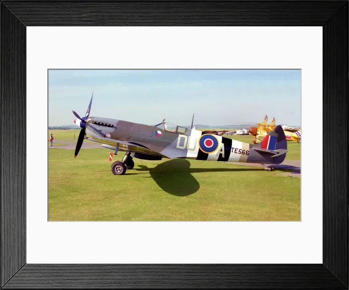 Framed Print : Supermarine Spitfire LF Mk. IXe G-BLCK - TE566 Framed Print : Supermarine Spitfire LF Mk. IXe G-BLCK - TE566