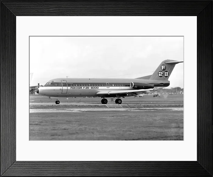Framed Print : Fokker F-28-6000 PH-JHG Framed Print : Fokker F-28-6000 PH-JHG