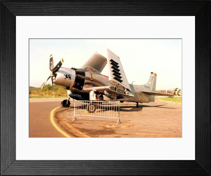 Framed Print : Douglas A-1D Skyraider OO-FOR Framed Print : Douglas A-1D Skyraider OO-FOR