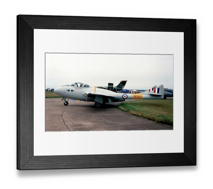 Framed Print : de Havilland DH. 115 Vampire Trainer T. 11 G-VMPR - XE920 Framed Print : de Havilland DH. 115 Vampire Trainer T. 11 G-VMPR - XE920