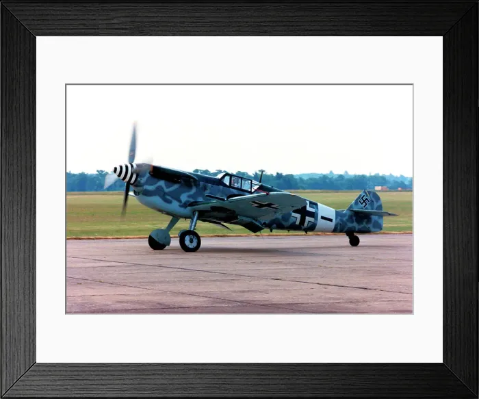 Framed Print : Hispano HA. 1112-M1L Buchon G-HUNN - Black 14 Framed Print : Hispano HA. 1112-M1L Buchon G-HUNN - Black 14