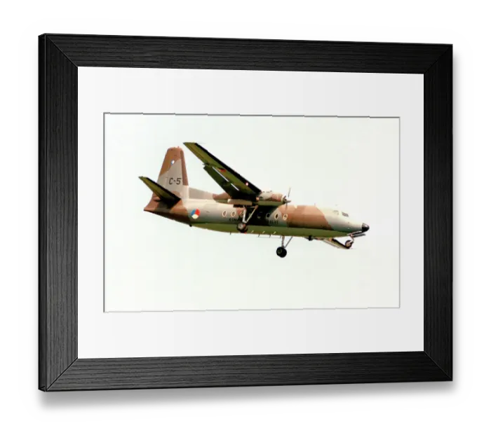 Framed Print : Fokker F-27 Troopship C-5
