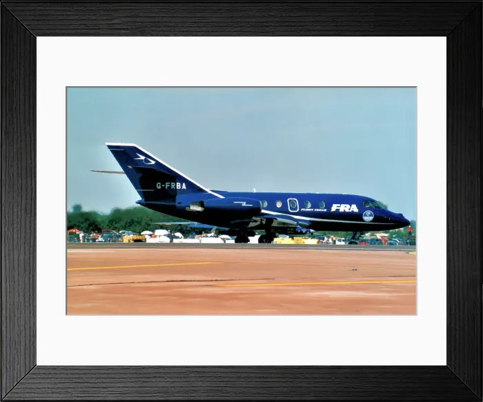 Framed Print : Dassault Falcon 20ECM G-FRBA Framed Print : Dassault Falcon 20ECM G-FRBA