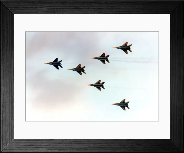 Framed Print : Mikoyan-Gurevich MiG-29As of the Ukrainian Falcons Framed Print : Mikoyan-Gurevich MiG-29As of the Ukrainian Falcons