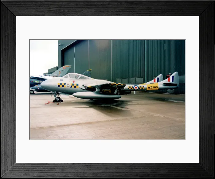 Framed Print : de Havilland DH. 115 Vampire Trainer T. 55 G-DHZZ - WZ589 Framed Print : de Havilland DH. 115 Vampire Trainer T. 55 G-DHZZ - WZ589
