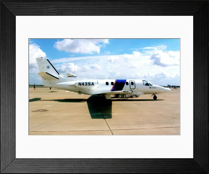 Framed Print : Cessna 550 Citation N43SA Framed Print : Cessna 550 Citation N43SA