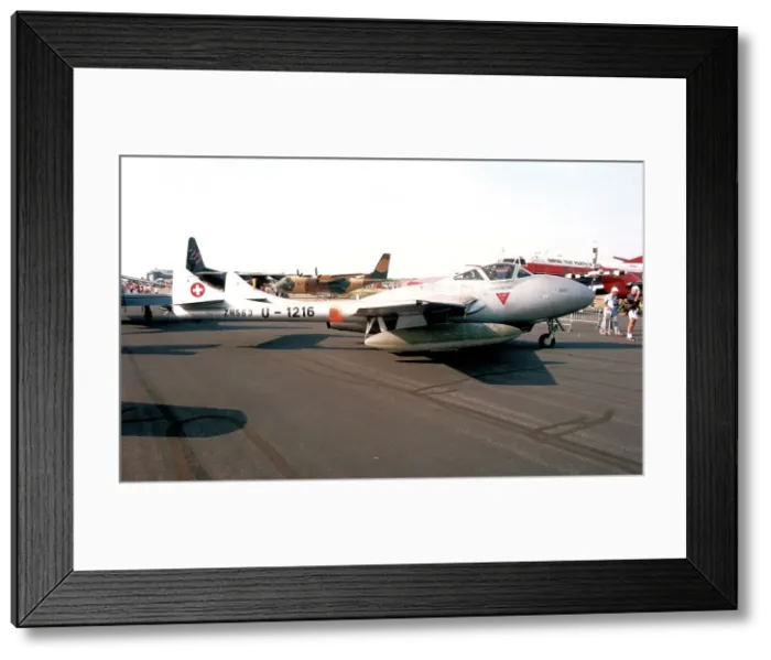 Framed Print : de Havilland DH. 115 Vampire T. 55 ZH563 Framed Print : de Havilland DH. 115 Vampire T. 55 ZH563