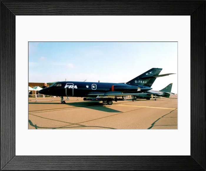 Framed Print : Dassault Falcon 20DC G-FRAU Framed Print : Dassault Falcon 20DC G-FRAU