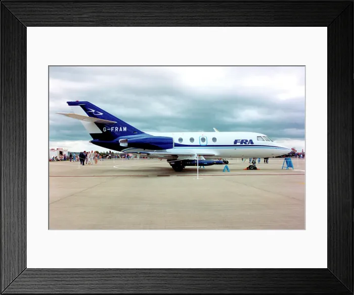 Framed Print : Dassault Falcon 20DC G-FRAM Framed Print : Dassault Falcon 20DC G-FRAM