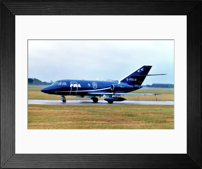 Framed Print : Dassault Falcon 20DC G-FRAW Framed Print : Dassault Falcon 20DC G-FRAW