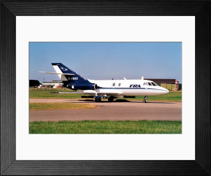 Framed Print : Dassault Falcon 20DC G-FRAS Framed Print : Dassault Falcon 20DC G-FRAS