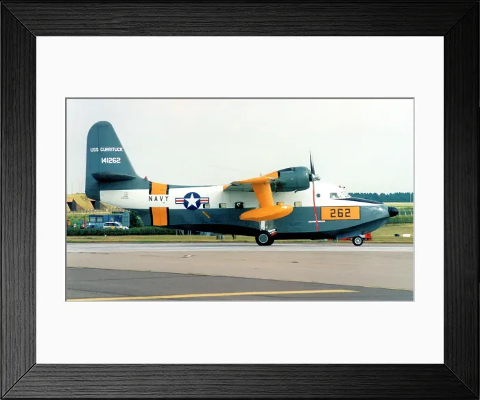 Framed Print : Grumman HU-16C Albatross N7025N - 141262