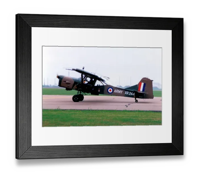 Framed Print : Auster AOP. 9 G-CICR - XR244 Framed Print : Auster AOP. 9 G-CICR - XR244