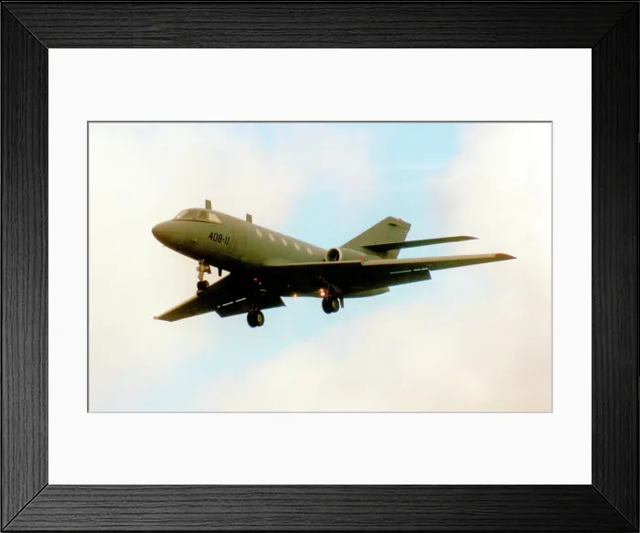 Framed Print : Dassault Falcon 20D ECM TM. 11-3 - 408-11 Framed Print : Dassault Falcon 20D ECM TM. 11-3 - 408-11