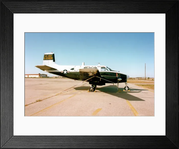 Framed Print : Beechcraft U-8F Seminole 62-3838 Framed Print : Beechcraft U-8F Seminole 62-3838