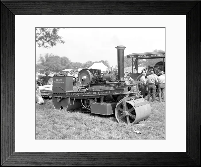 Framed Print : Robey Tandem Road Roller number 40672 Framed Print : Robey Tandem Road Roller number 40672