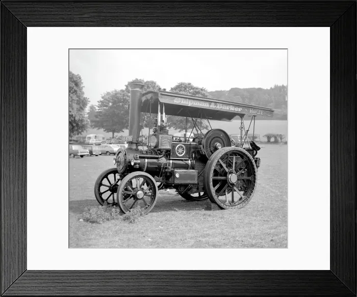 Framed Print : Burrell Tractor number 3458, Defiance Framed Print : Burrell Tractor number 3458, Defiance