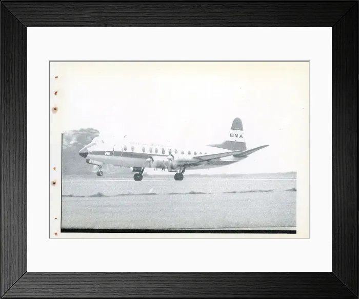 Framed Print : Vickers Viscount postcard printing production reference numb Framed Print : Vickers Viscount postcard printing production reference numb