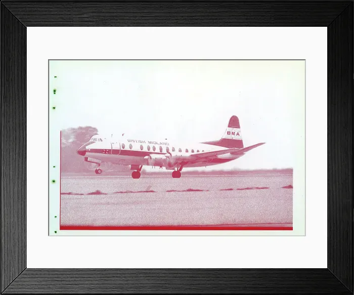 Framed Print : Vickers Viscount postcard printing production reference numb Framed Print : Vickers Viscount postcard printing production reference numb