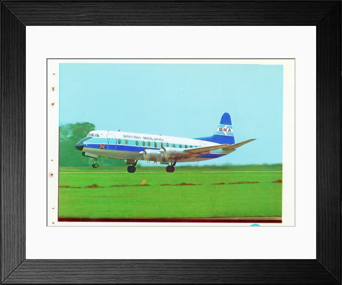 Framed Print : Vickers Viscount postcard printing production reference numb Framed Print : Vickers Viscount postcard printing production reference numb