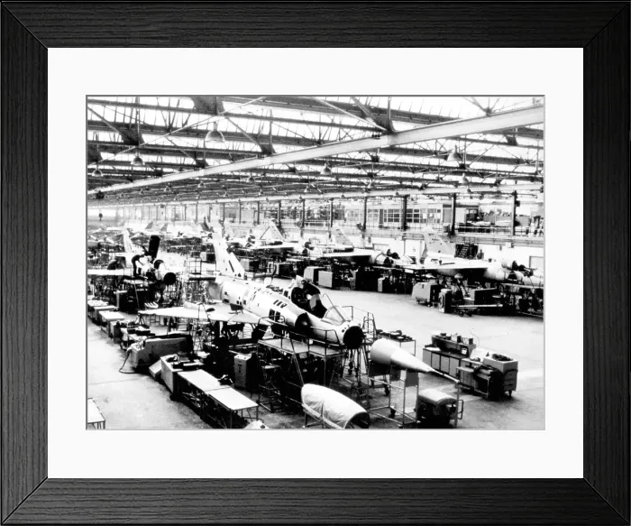 Framed Print : Dassault Mirage IIIB production line Framed Print : Dassault Mirage IIIB production line