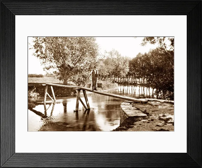 Framed Print : Cricklade plank bridge Framed Print : Cricklade plank bridge