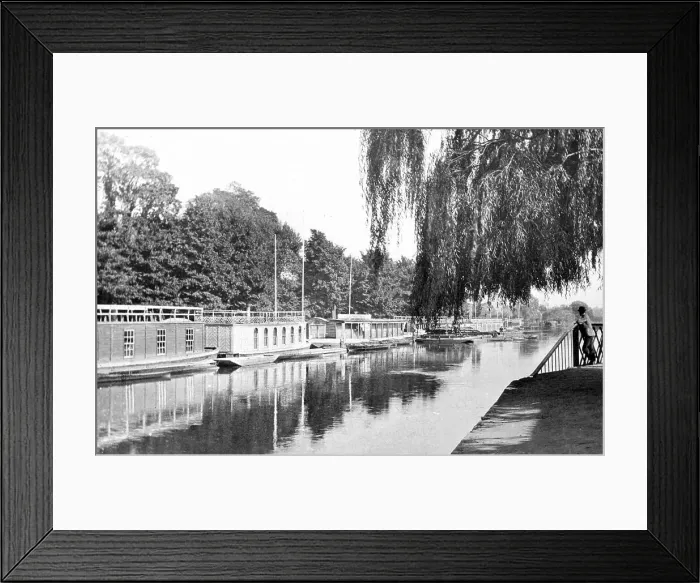 Framed Print : Oxford Christ Church Meadows River Thames Victorian period Framed Print : Oxford Christ Church Meadows River Thames Victorian period