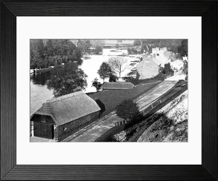 Framed Print : Pangbourne River Thames Victorian period Framed Print : Pangbourne River Thames Victorian period