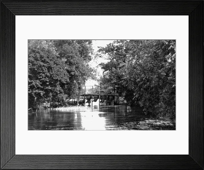 Framed Print : River Thames Eel Bucks near Culham Court Victorian period Framed Print : River Thames Eel Bucks near Culham Court Victorian period
