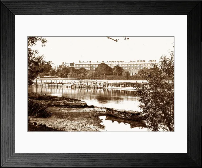 Framed Print : Hampton Court Palace London Victorian period Framed Print : Hampton Court Palace London Victorian period