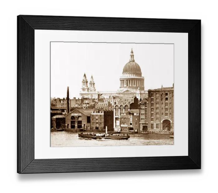 Framed Print : iver Thames, St Paul's Cathedral, London Framed Print : iver Thames, St Paul's Cathedral, London