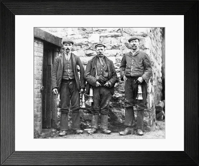 Framed Print : Miners / Hauliers early 1900s Framed Print : Miners / Hauliers early 1900s