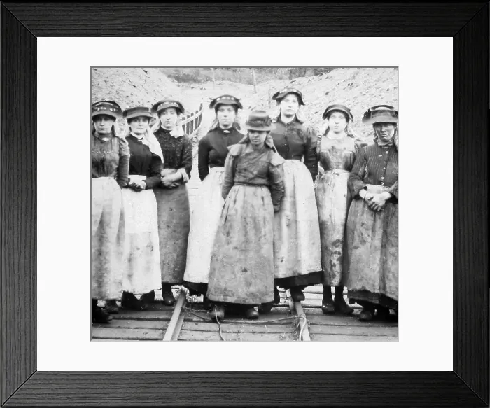 Framed Print : Pit girls, coal mine Framed Print : Pit girls, coal mine