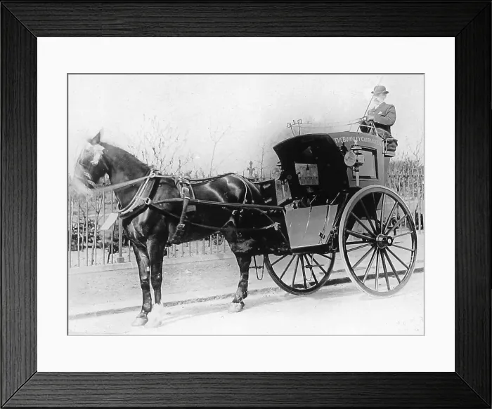 Framed Print : Horse cab, Burnley Carriage Company Framed Print : Horse cab, Burnley Carriage Company