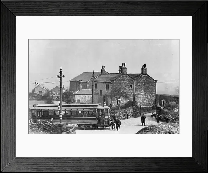 Framed Print : Tram at Causeway End, Burnley Framed Print : Tram at Causeway End, Burnley