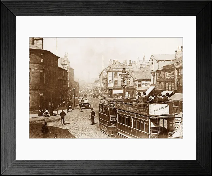 Framed Print : Burnley Steam Tram in 1890 Framed Print : Burnley Steam Tram in 1890