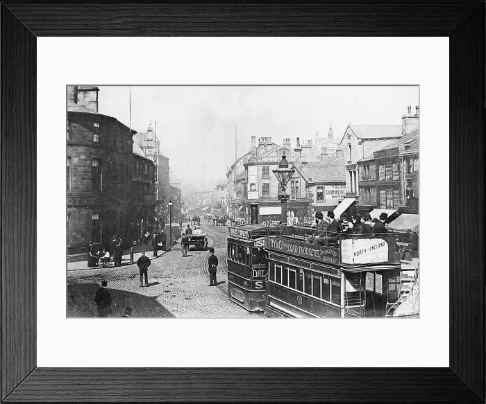 Framed Print : Burnley steam tram in 1890 Framed Print : Burnley steam tram in 1890
